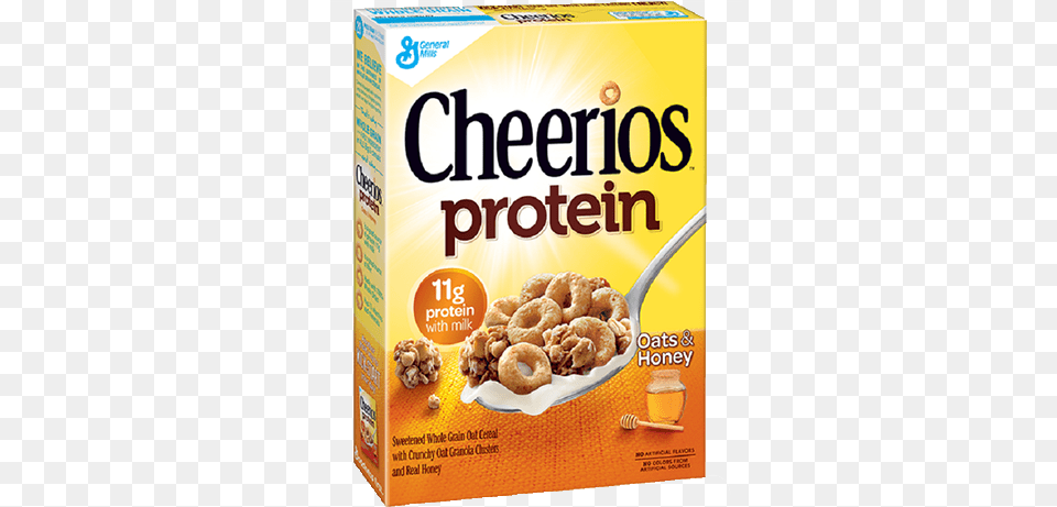 Cheerios Protein Oats Honey Cereal Cheerios Protein, Food, Snack Png