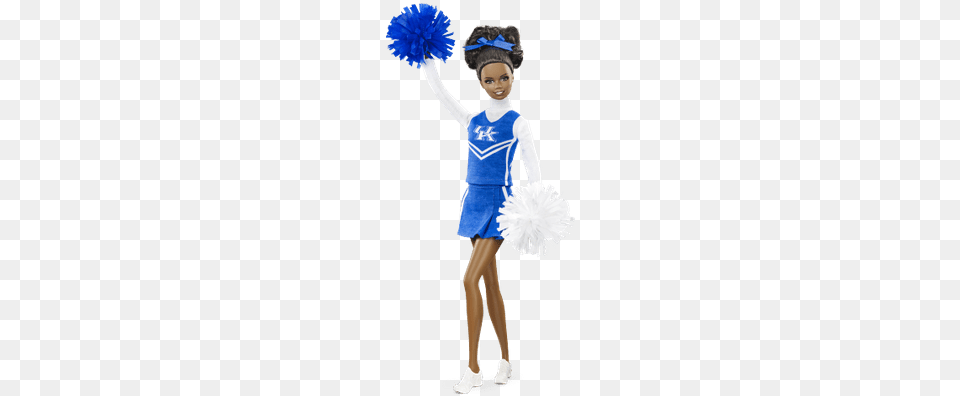 Cheerleader Barbie Barbie University Of Kentucky Doll African American, Child, Female, Girl, Person Free Transparent Png