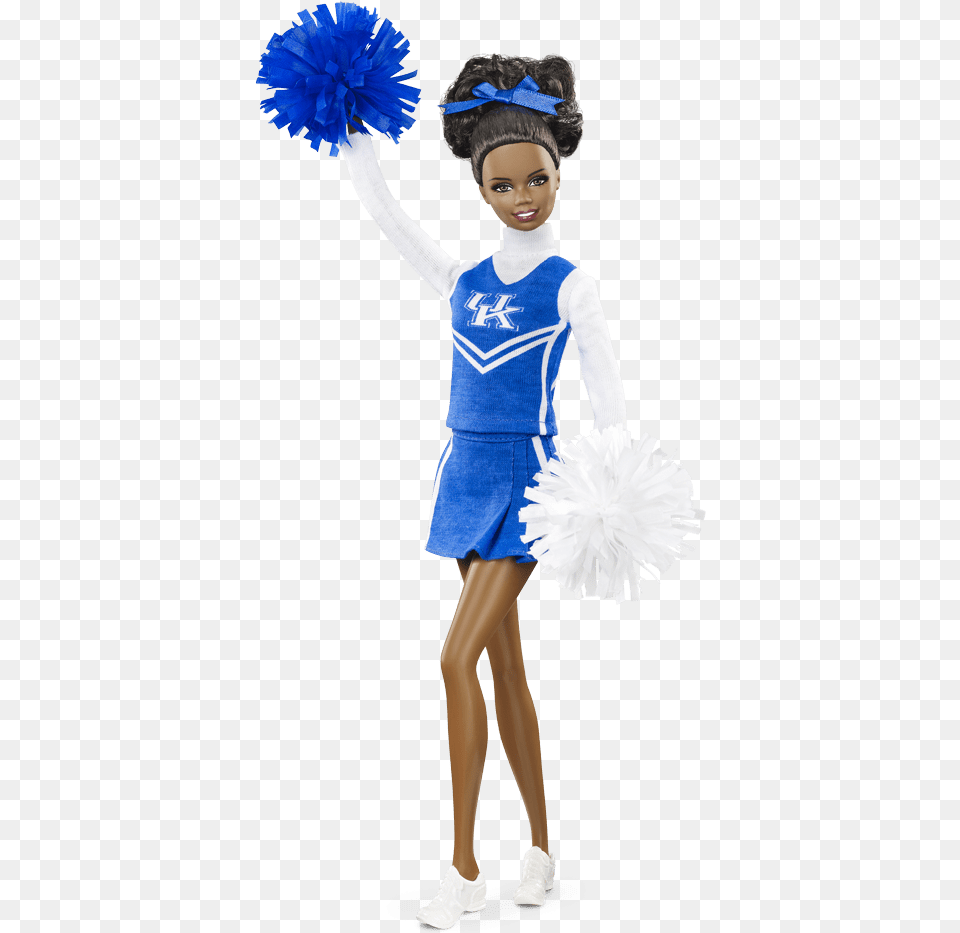 Cheerleader Barbie Barbie University Of Kentucky Doll African American, Person, Face, Head, Toy Free Transparent Png