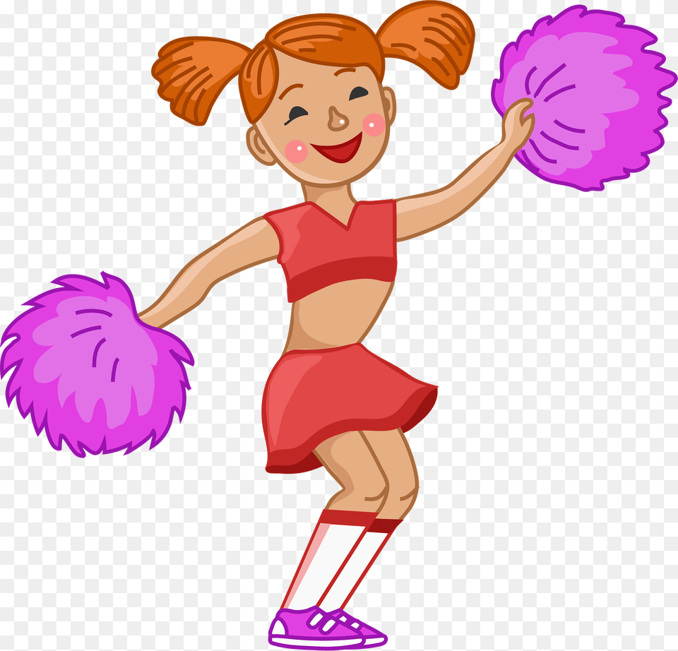 Cheerleader Clipart, Purple, Baby, Person, Book Free Transparent Png