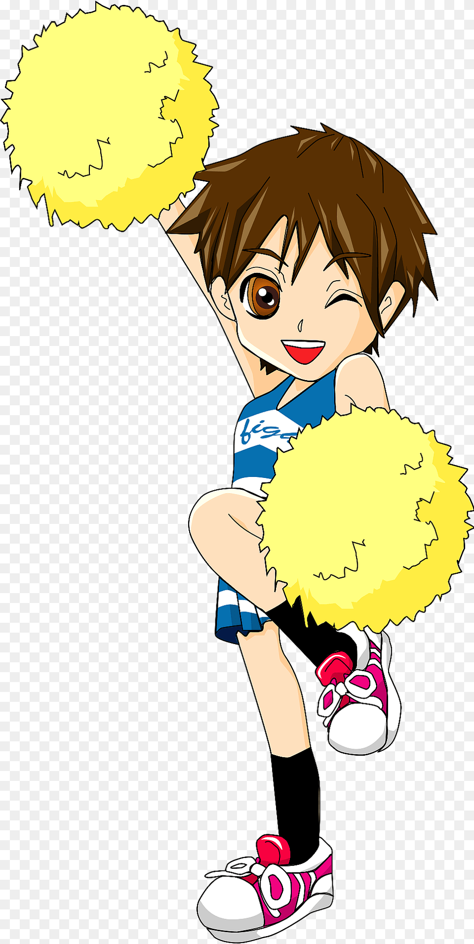 Cheerleader Clipart, Book, Publication, Comics, Baby Free Transparent Png