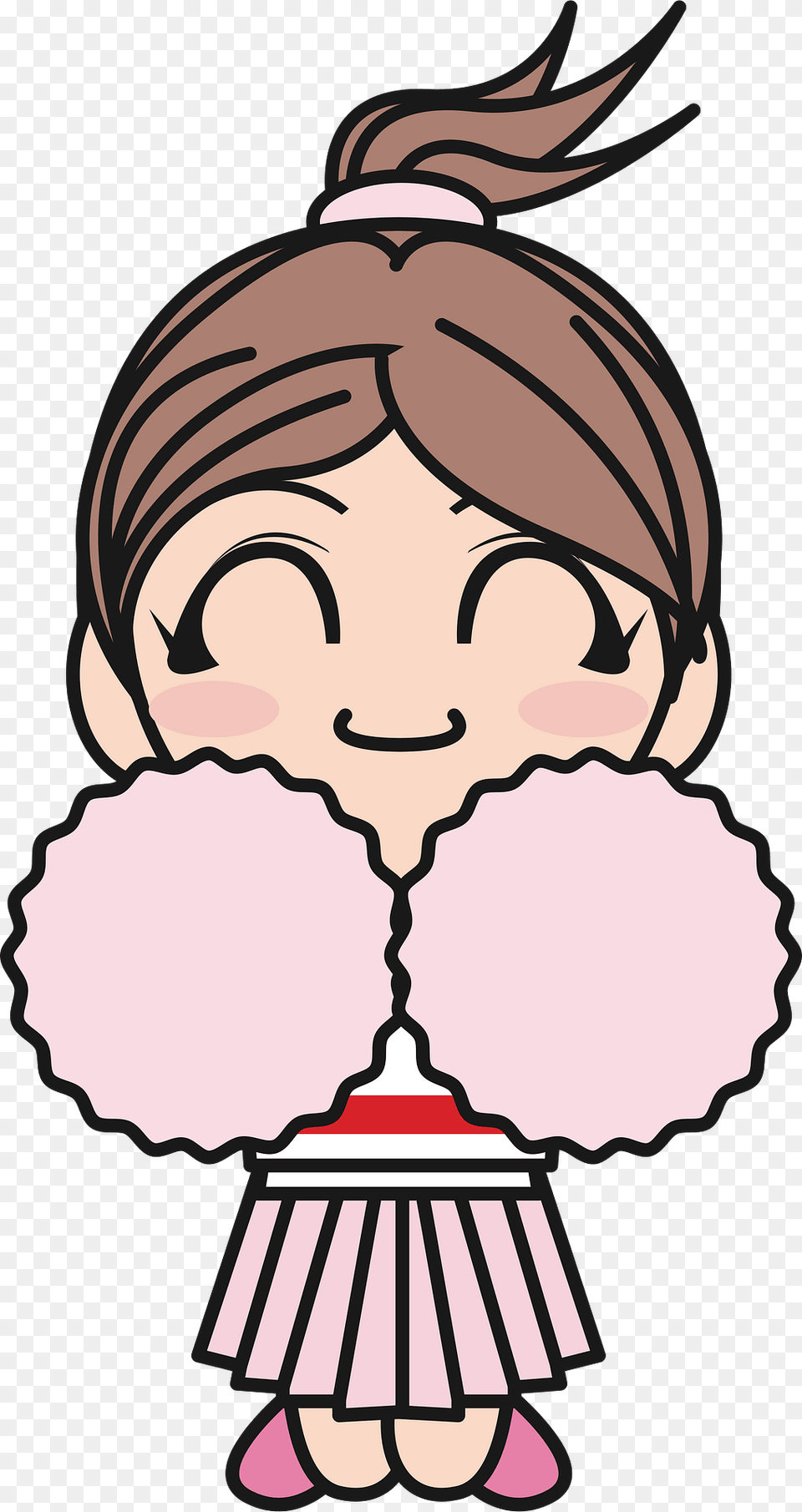 Cheerleader Clipart, Baby, Person, Book, Comics Free Png