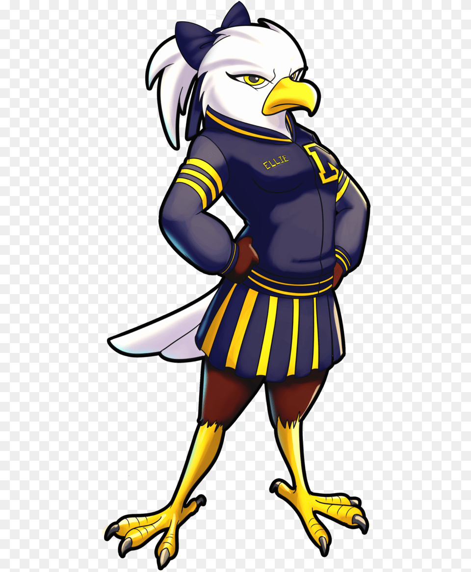 Cheerleader Clipart Eagle Liberty North High School Mascot, Adult, Female, Person, Woman Free Png