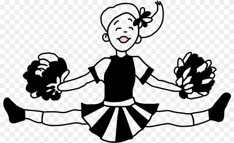Cheerleader Clipart In Color, Nature, Night, Outdoors, Astronomy Free Png Download