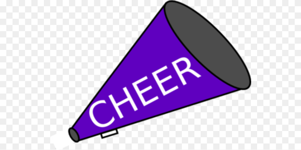 Cheerleader Clipart Megaphone Purple And Gold Cheerleader Draw A Cheer Horn, Lighting, Clothing, Hat, Dynamite Free Png