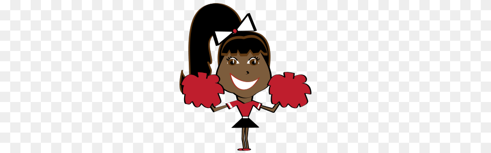 Cheerleader Cliparts Black, Baby, Person, Face, Head Free Png Download