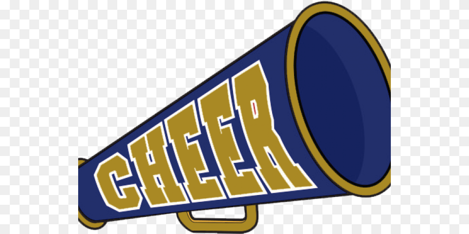 Cheerleader Megaphone Image Black And White Blue And Gold Cheerleading Clipart, Scoreboard Free Png
