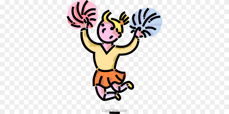 Cheerleader Royalty Vector Clip Art Illustration, Baby, Person, Clothing, Glove Free Png Download