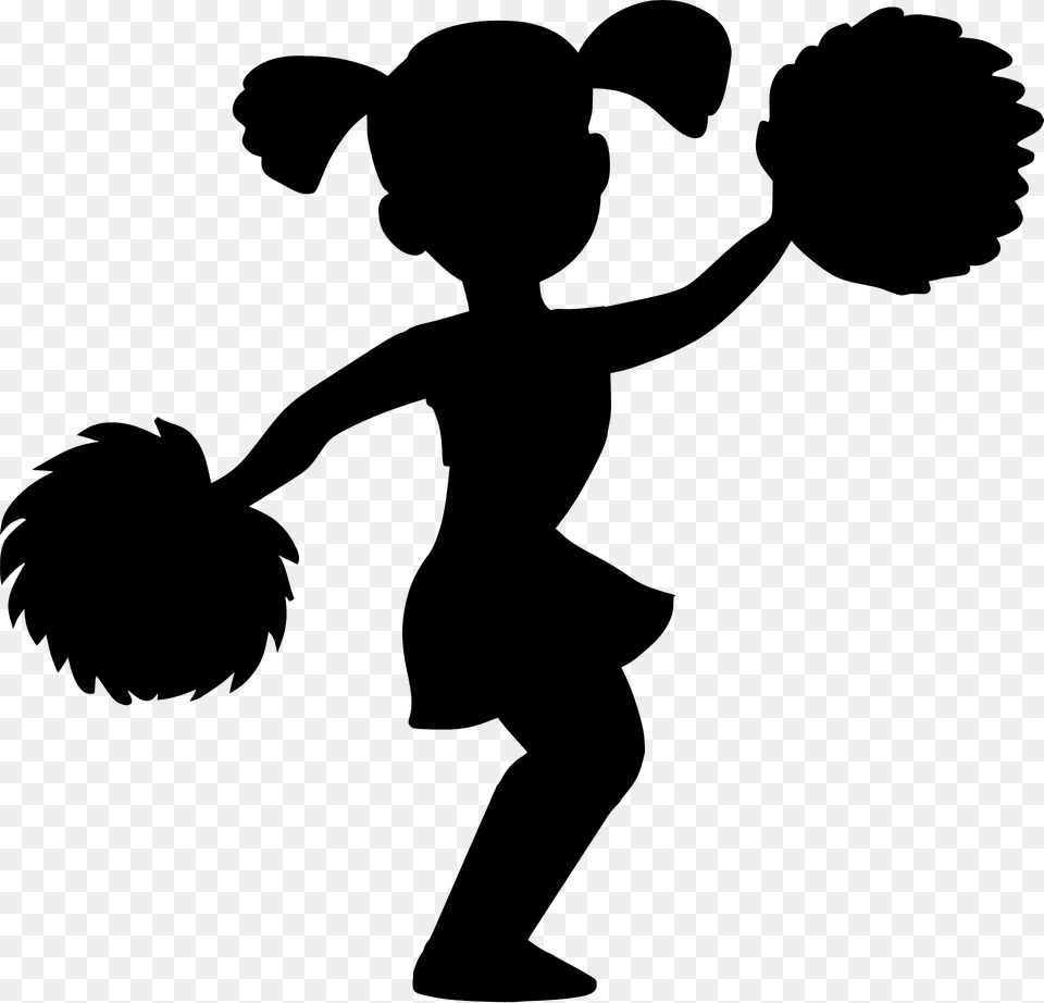 Cheerleader Silhouette, Person, Stencil, Cupid Png
