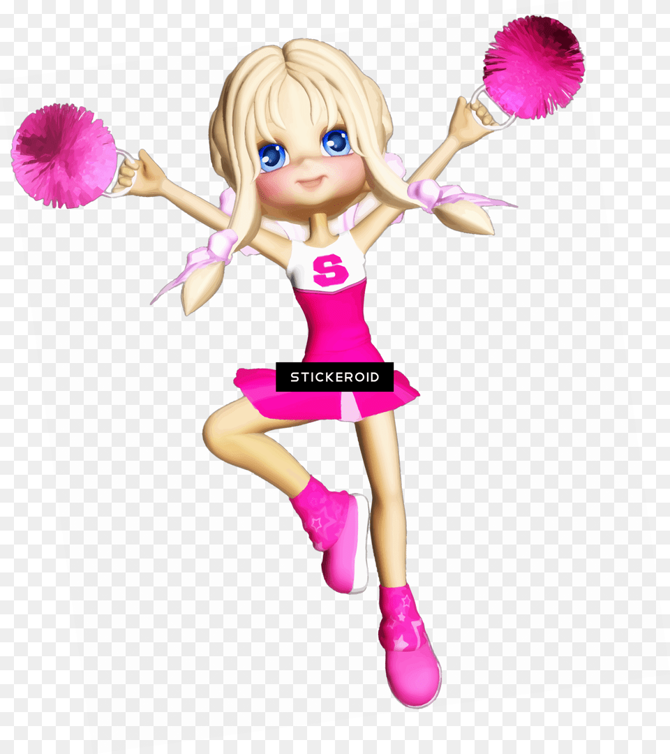 Cheerleader Transparent Background, Toy, Doll, Figurine, Girl Free Png Download