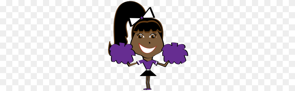 Cheerleader With Poms, Purple, Baby, Person, Face Png