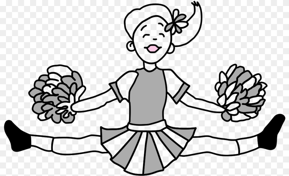 Cheerleaders, Stencil, Person, Body Part, Hand Free Transparent Png