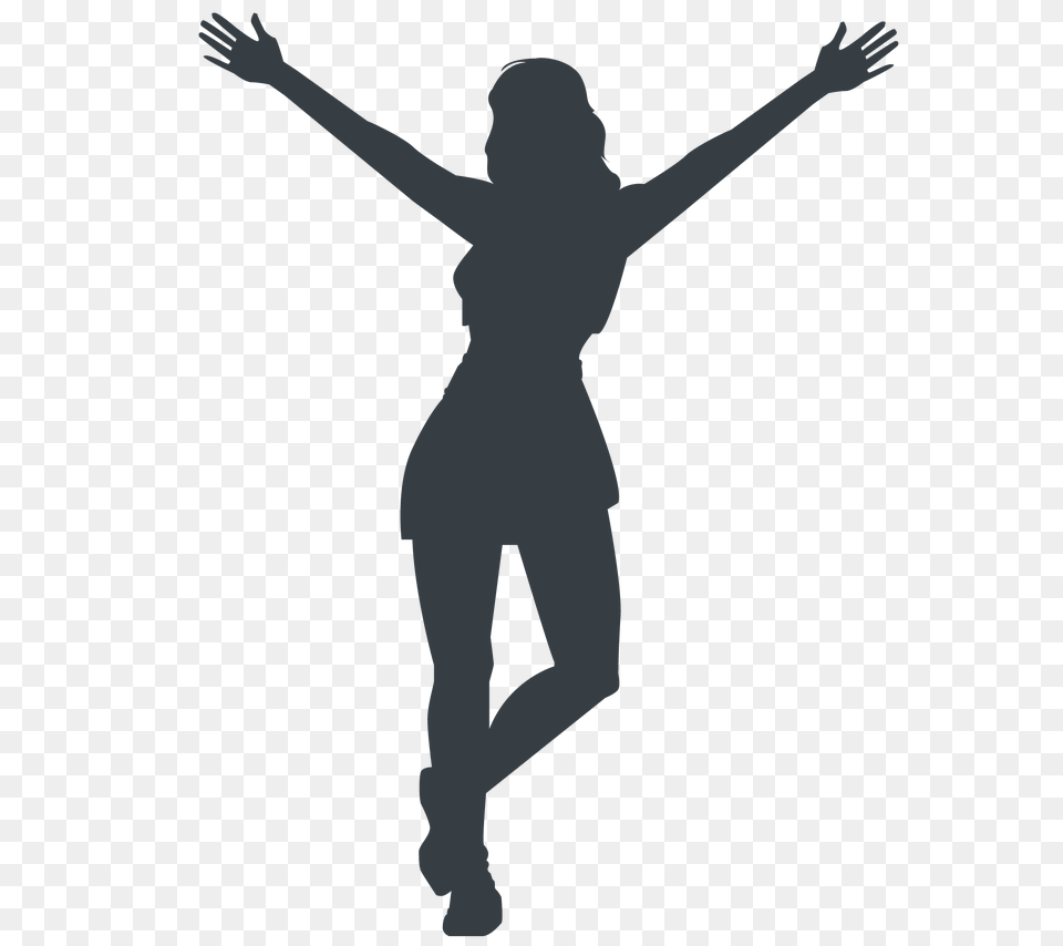 Cheerleading, Silhouette, Dancing, Leisure Activities, Person Free Transparent Png