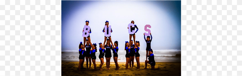 Cheerleading Buccaneers Athletic Club, Person, People, Beach, Shoreline Free Png Download