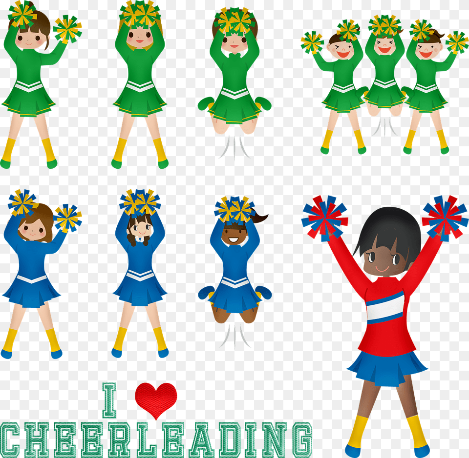 Cheerleading Cheerleader Afro American Girl Team, Dancing, Person, Leisure Activities, Book Png Image