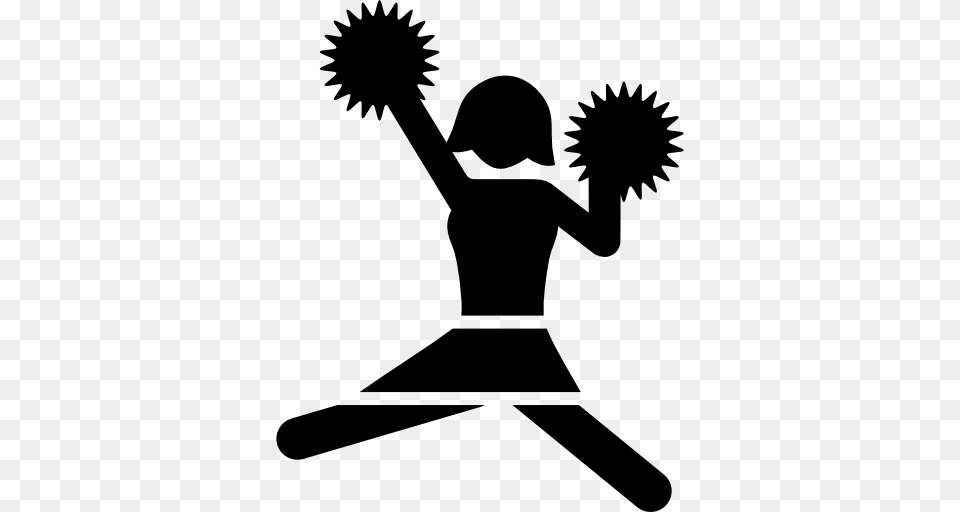 Cheerleading Jumps Transparent Cheerleading Jumps Images, Silhouette, Stencil, Person, Head Png