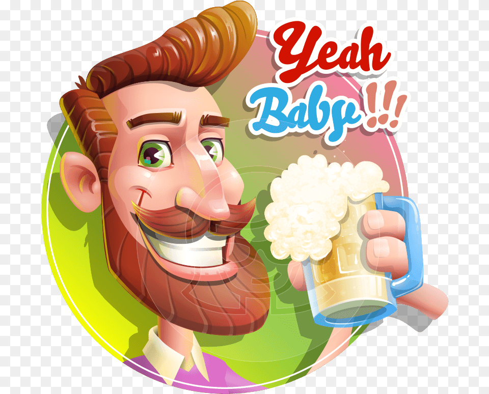 Cheers 3d Sticker Cartoon, Cream, Dessert, Food, Ice Cream Free Png