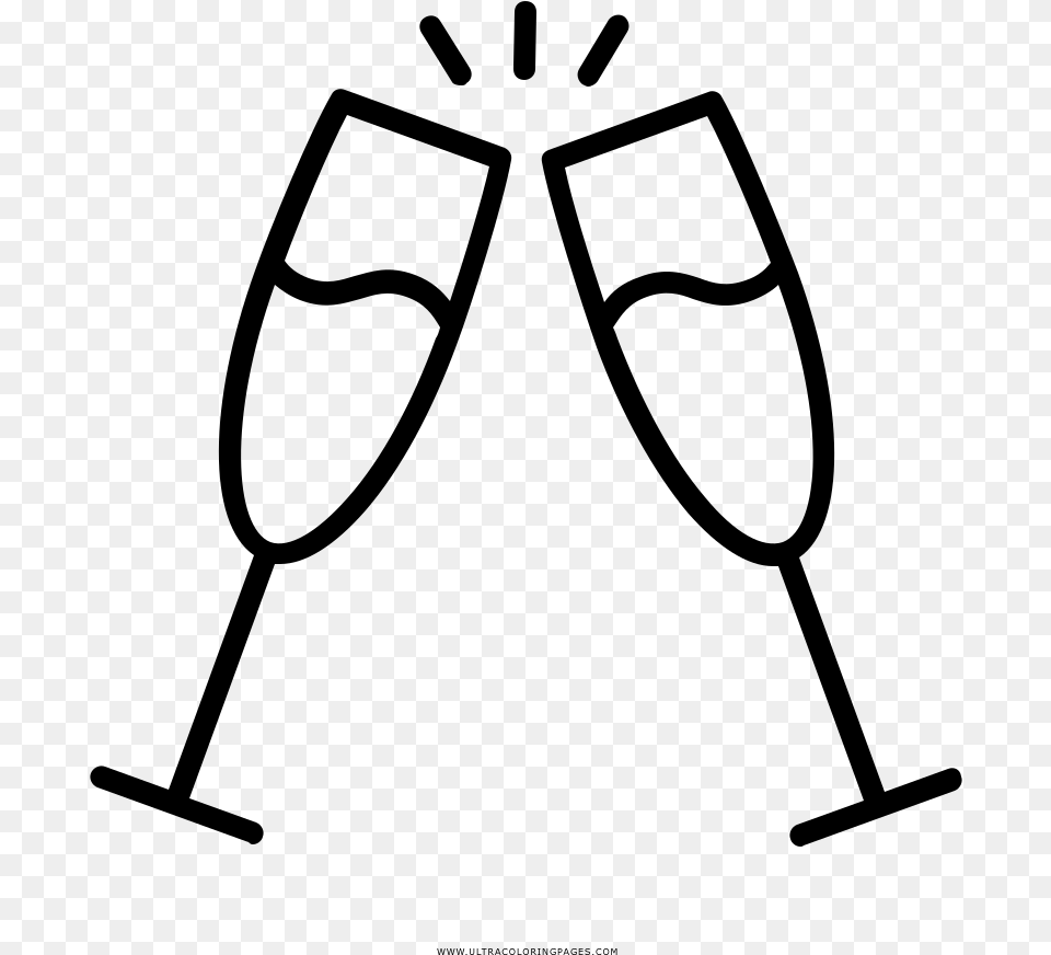 Cheers Coloring, Gray Png Image