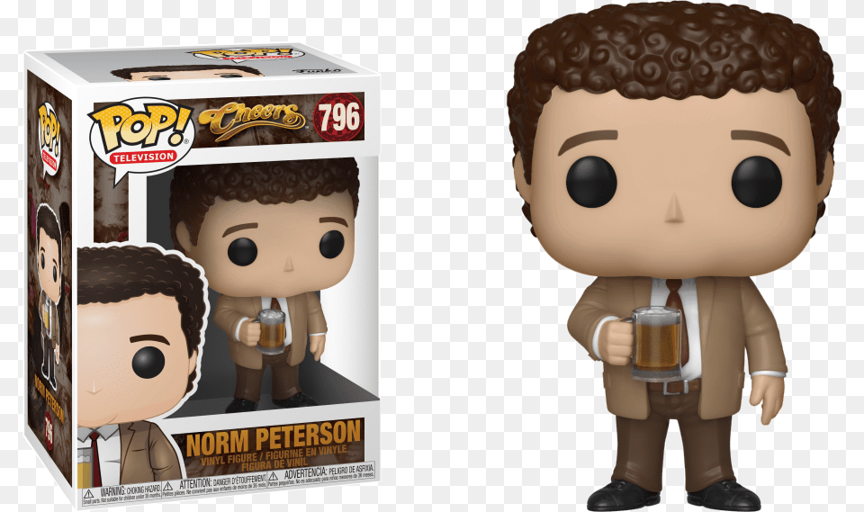 Cheers Funko Pop Norm, Baby, Person, Face, Head Free Png