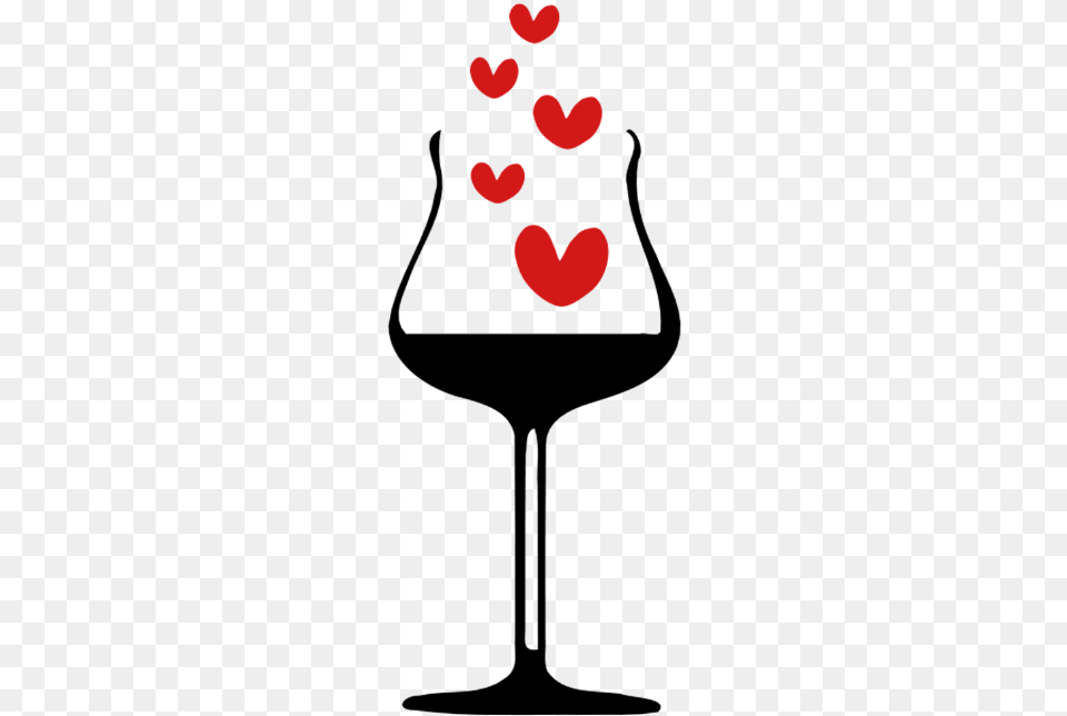 Cheers Hearts Wine Glass Standard Weight Wine Glass Clipart, Heart Free Png