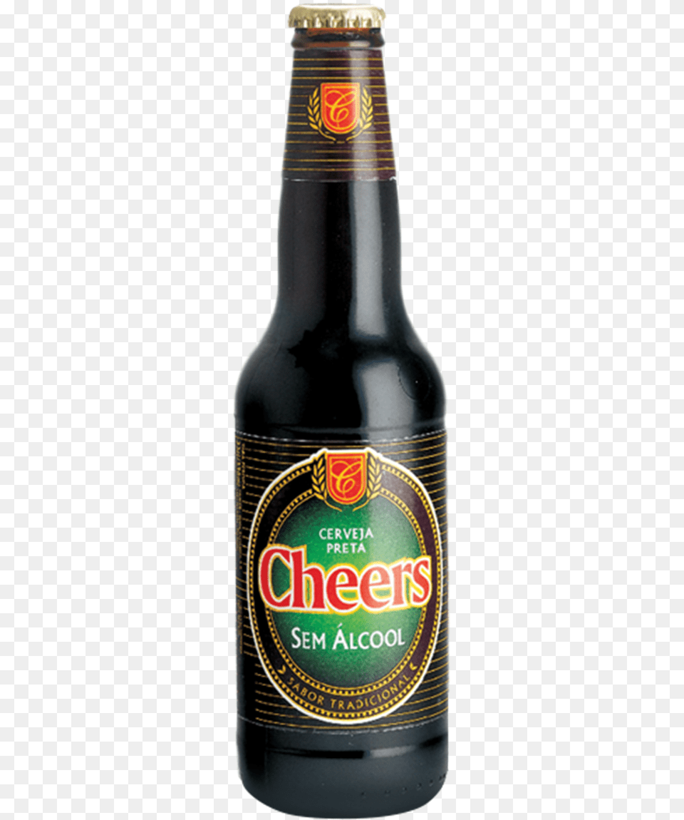 Cheers Preta Glass Bottle, Alcohol, Beer, Beer Bottle, Beverage Free Transparent Png