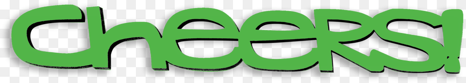 Cheers Tiny Word Oval, Green, Logo Png Image