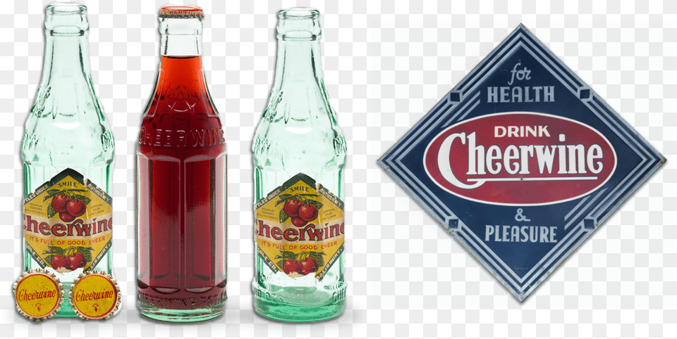 Cheerwine 1917 Bottle, Beverage, Pop Bottle, Soda, Alcohol Free Transparent Png
