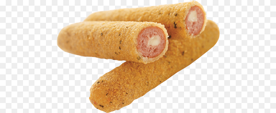 Cheese And Bacon Sausage, Food, Meat, Pork, Bread Png Image
