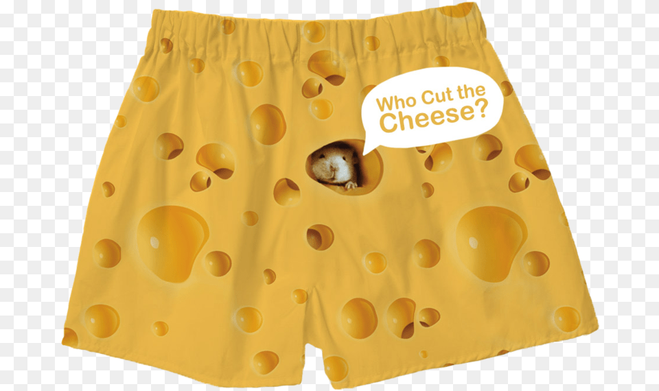 Cheese Boxer Shorts Cheese, Clothing, Diaper, Swimming Trunks Png