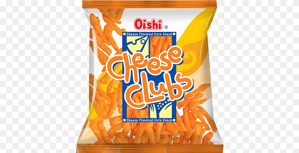 Cheese Clubs Oishi Product, Food, Snack, Fries, Ketchup Free Png Download