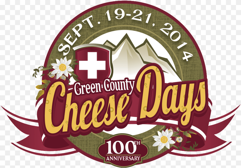 Cheese Days 100 Label, Logo, Symbol, First Aid Free Transparent Png