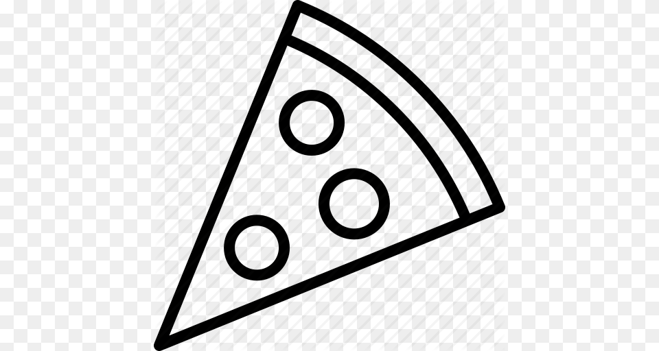 Cheese Fast Food Italian Pepperoni Pizza Slice Icon, Triangle Png