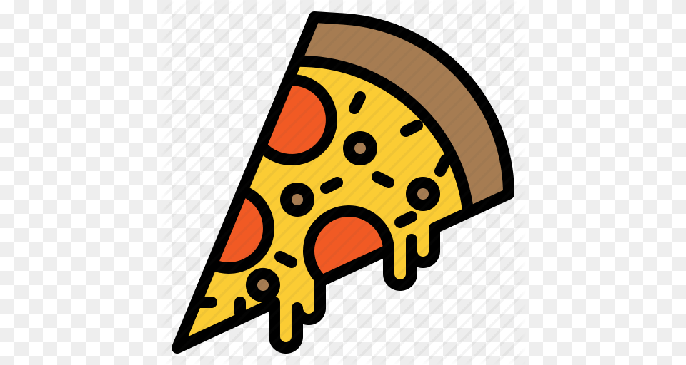 Cheese Fast Food Pizza Slice Icon Free Png