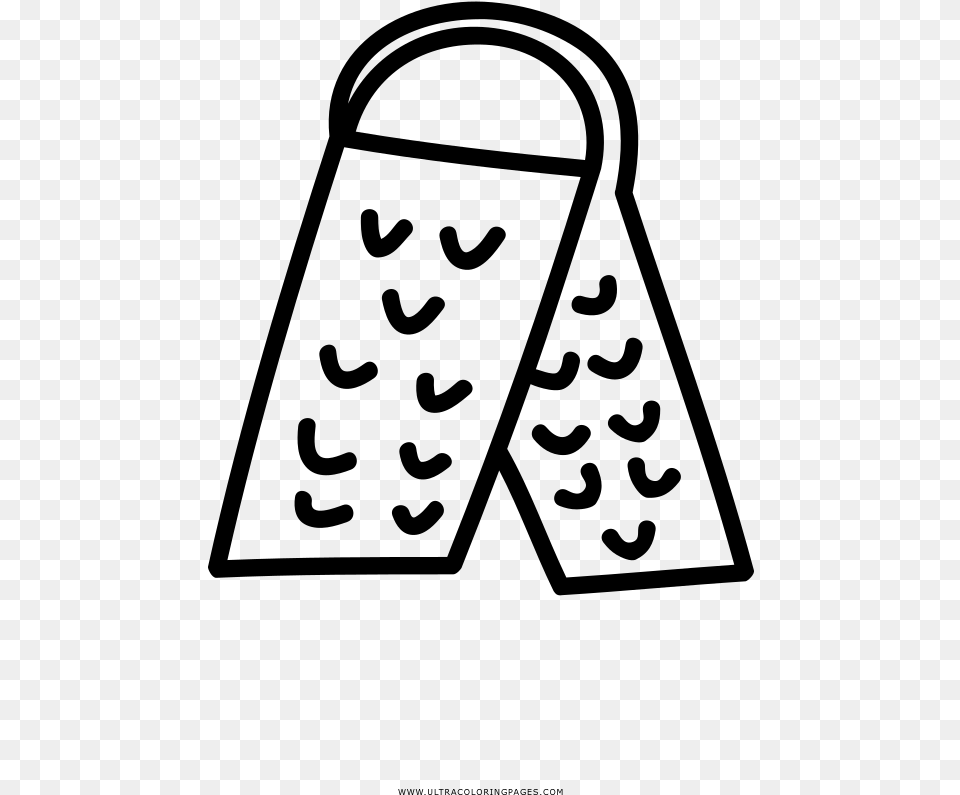 Cheese Grater Coloring Page, Gray Free Png Download