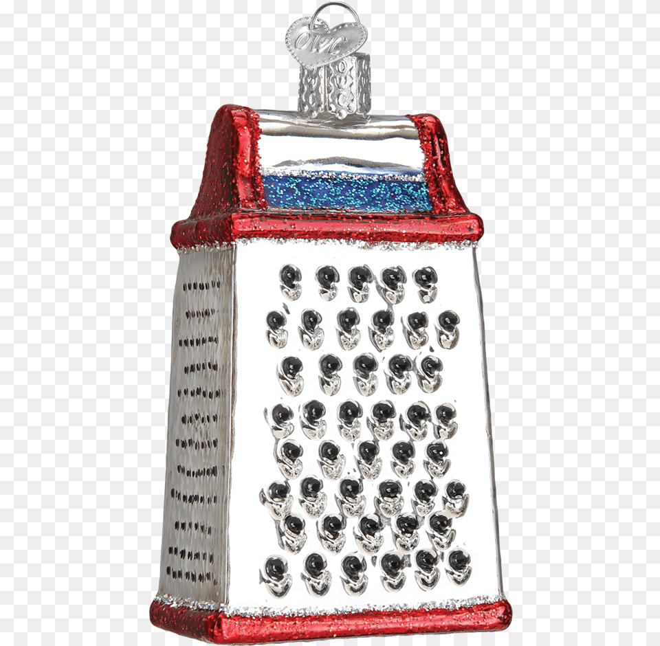 Cheese Grater Old World Glass Ornament Cheese Grater Christmas Ornament, Kitchen Utensil, Smoke Pipe Png Image