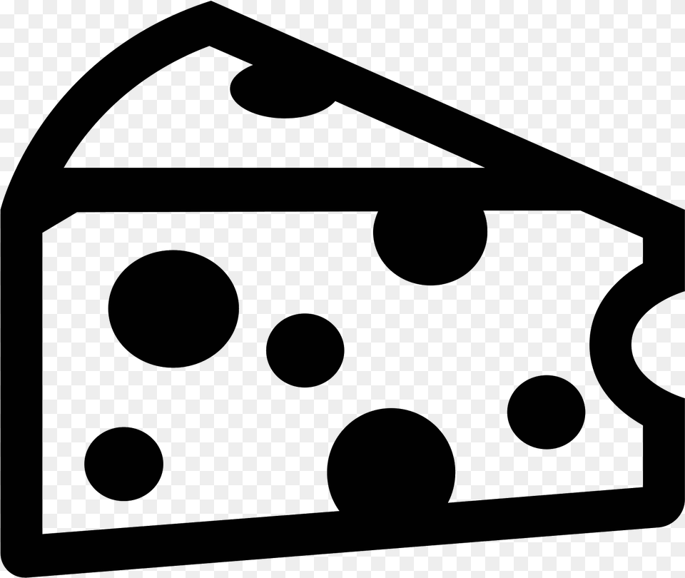 Cheese Icon, Gray Free Transparent Png