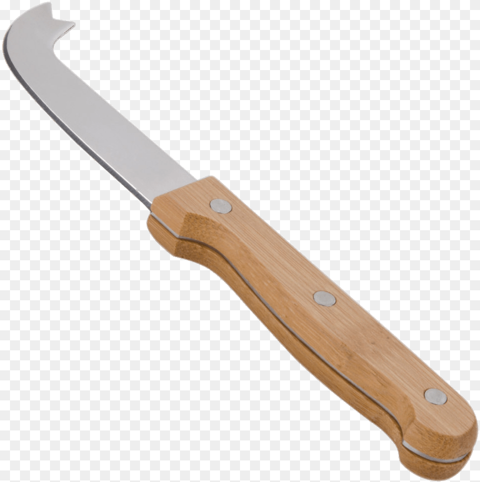 Cheese Knife Wooden Handle Wood Cheese Knife Handle, Blade, Weapon, Cutlery, Dagger Free Png