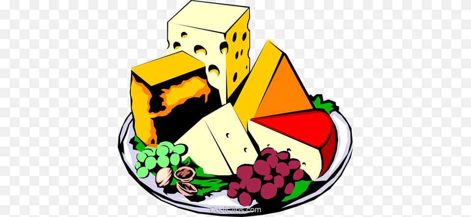 Cheese Platter Royalty Vector Clip Art Illustration, Food, Meal, Bulldozer, Machine Free Transparent Png