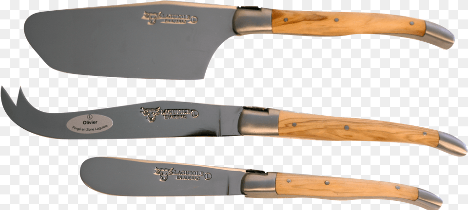 Cheese Set With Cleaver Olive Bowie Knife, Blade, Weapon, Dagger, Cutlery Png Image