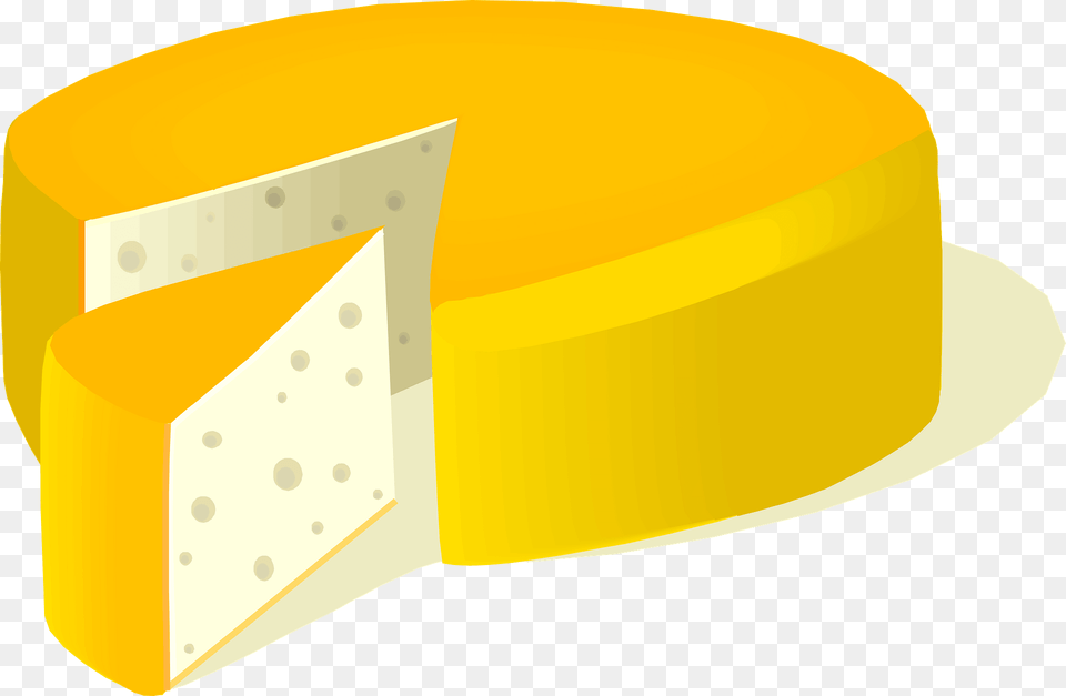 Cheese Wheel With A Wedge Cut Out Clipart, Food, Hot Tub, Tub Free Png