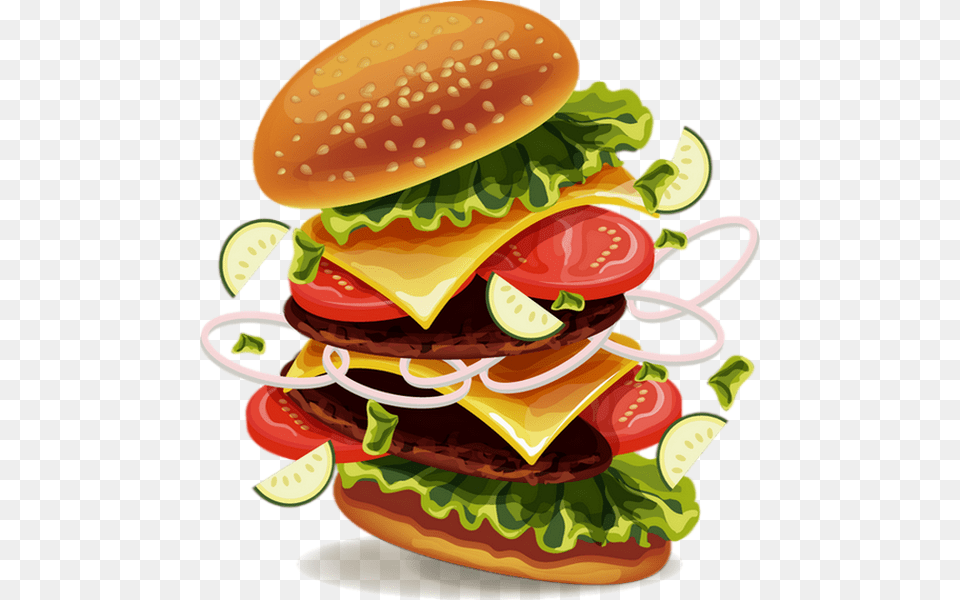 Cheeseburger, Burger, Food Free Png