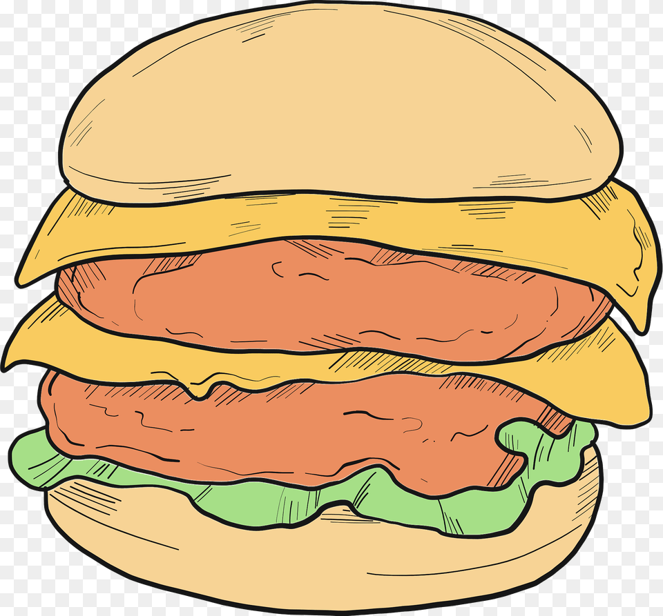 Cheeseburger Clipart, Burger, Food Free Png Download