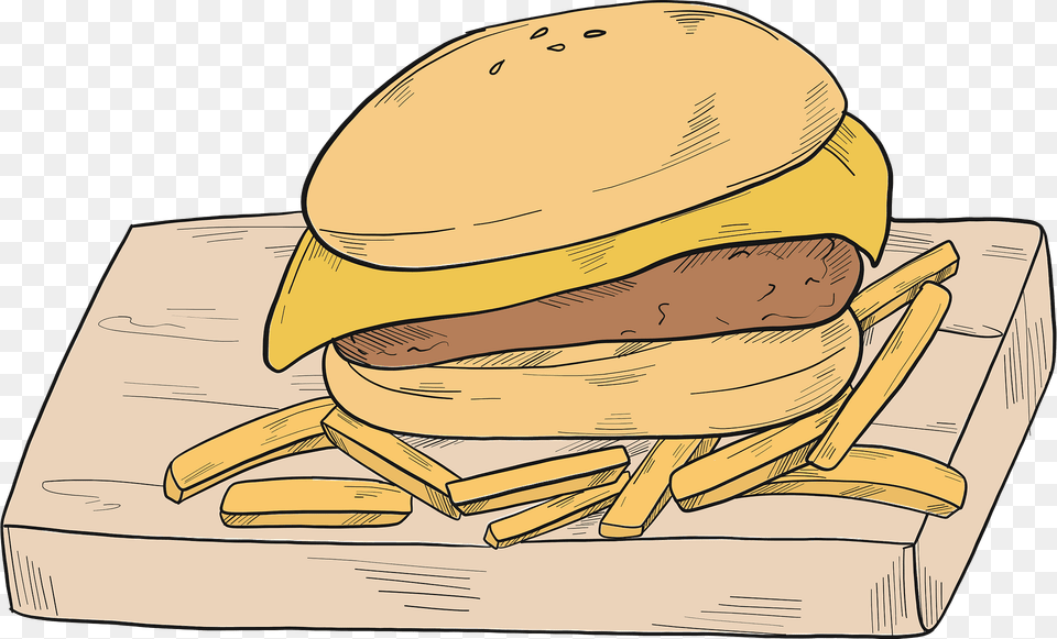 Cheeseburger Clipart, Burger, Food, Face, Head Png