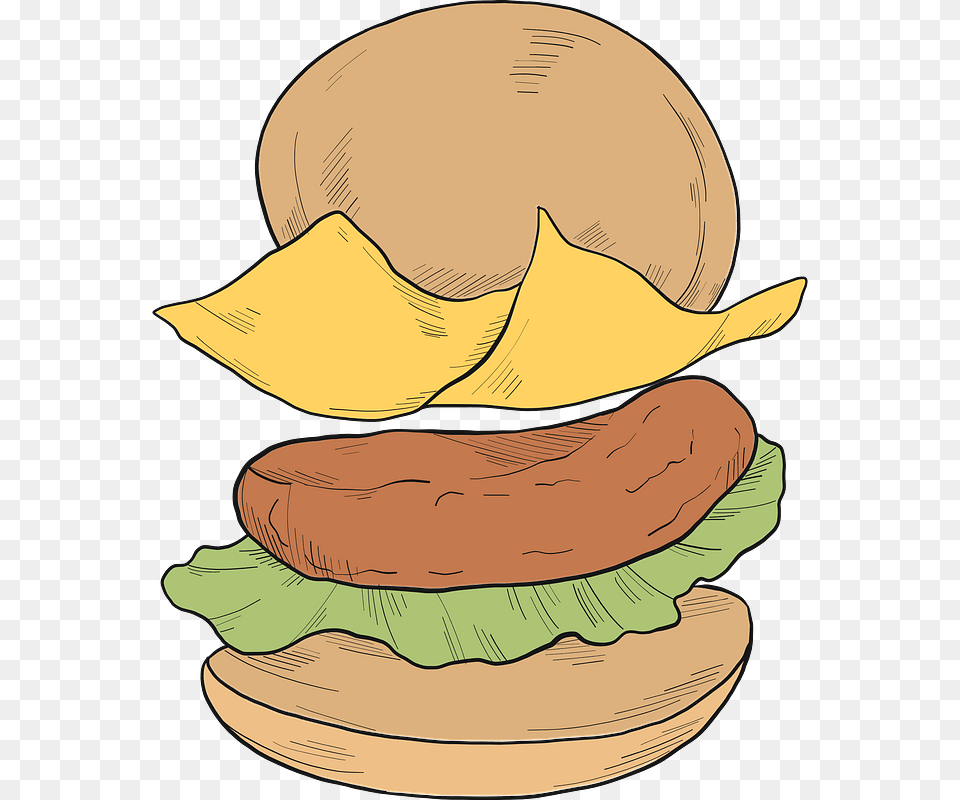Cheeseburger Clipart, Burger, Food, Baby, Person Free Png Download