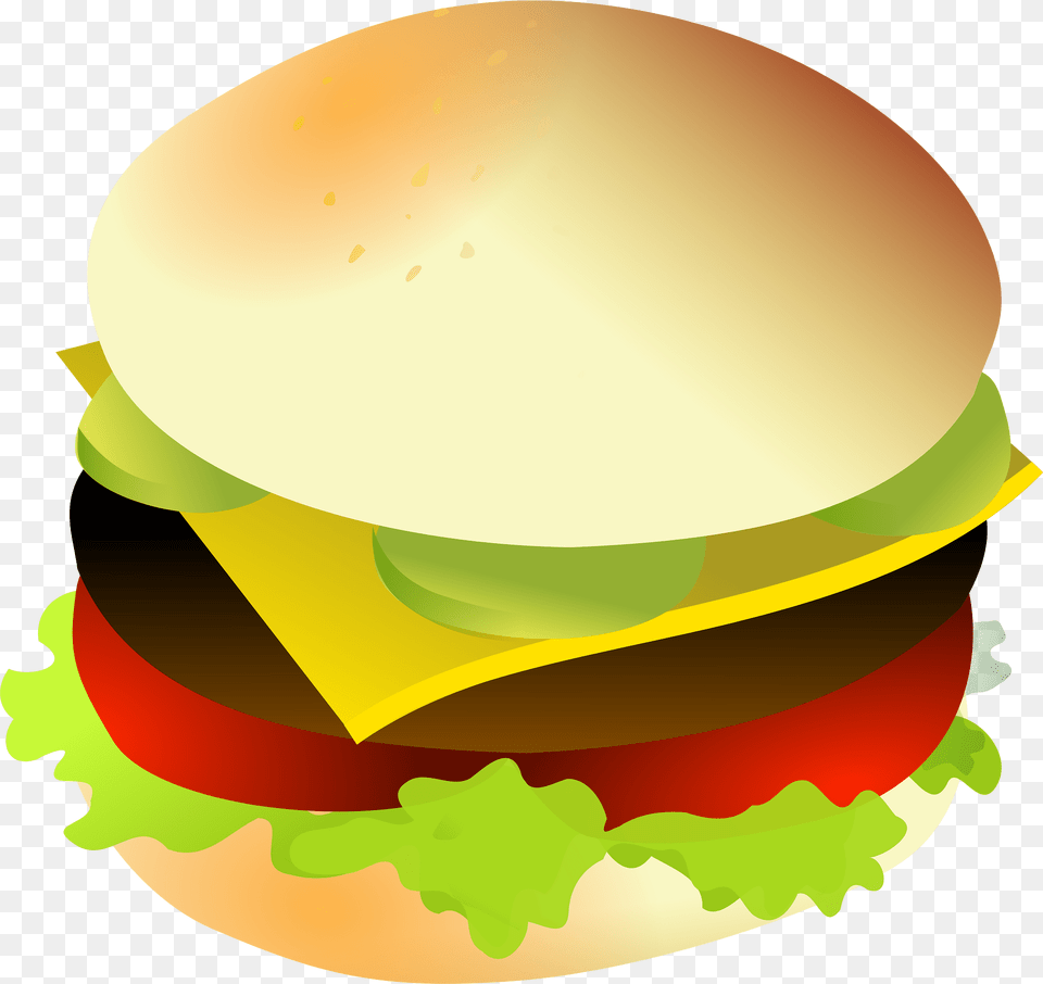 Cheeseburger Clipart, Burger, Food, Clothing, Hardhat Free Png Download