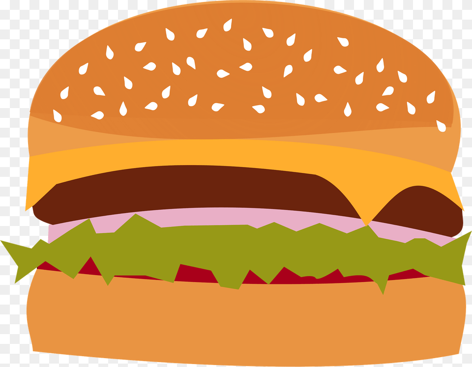 Cheeseburger Clipart, Burger, Food Free Png