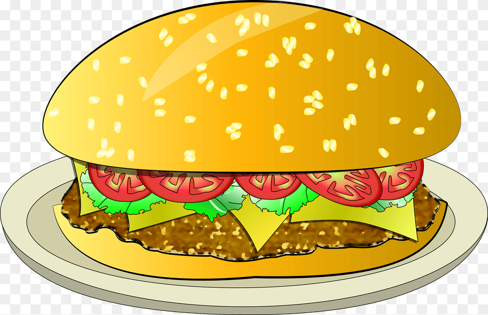 Cheeseburger Clipart, Burger, Food, Birthday Cake, Cake Free Png Download