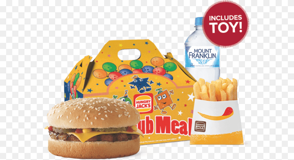 Cheeseburger Kids Pack Hungry Jacks Happy Meal, Burger, Food, Lunch Free Png