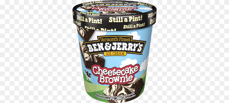 Cheesecake Brownie Cheesecake Brownie All Ben And Ben And Jerry39s Ice Cream Mint, Dessert, Food, Ice Cream, Can Png Image