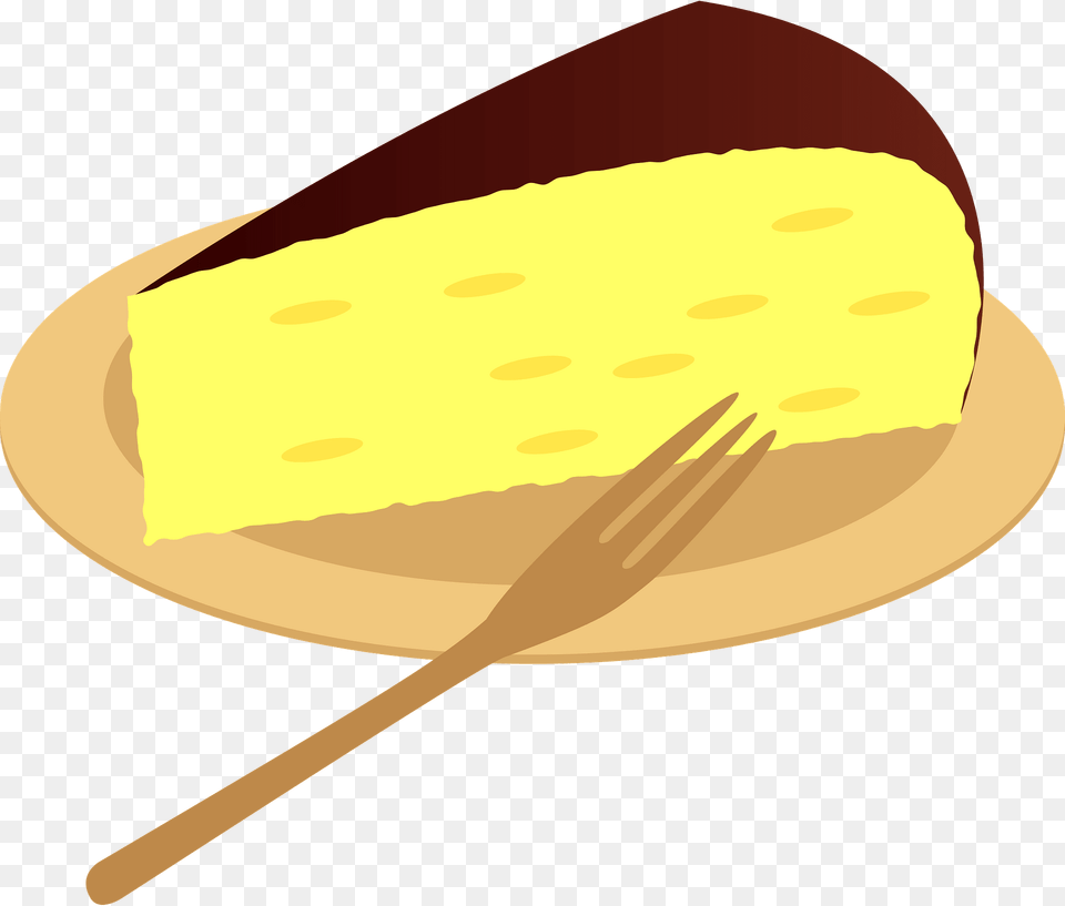 Cheesecake Sweets Clipart, Cutlery, Fork, Custard, Food Png Image
